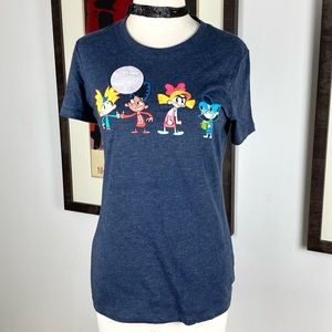 New HEY ARNOLD! Nickelodeon Tee Shirt S Helga Gerald Phoebe